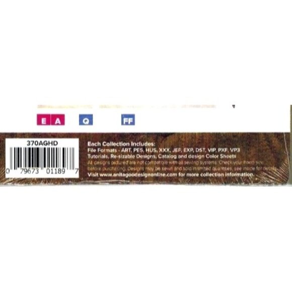 Anita Goodesign Embroidery Flourishing Flowers Quilting Collection 5-14" hoop - Picture 3 of 12